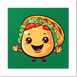 kawaii Taco  T-Shirt cute potatofood funny Posters and Art